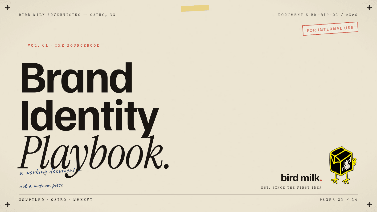 Bird Milk playbook cover